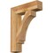 Ekena Millwork Imperial Block Rough Sawn Bracket, Western Red Cedar, 6"W x 26"D x 34"H BKT06X26X34IMP05RWR - alternate 1